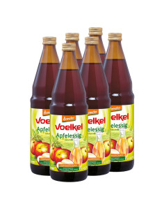 Vinagre de manzana sin filtrar bio 6x750ml Voelkel
